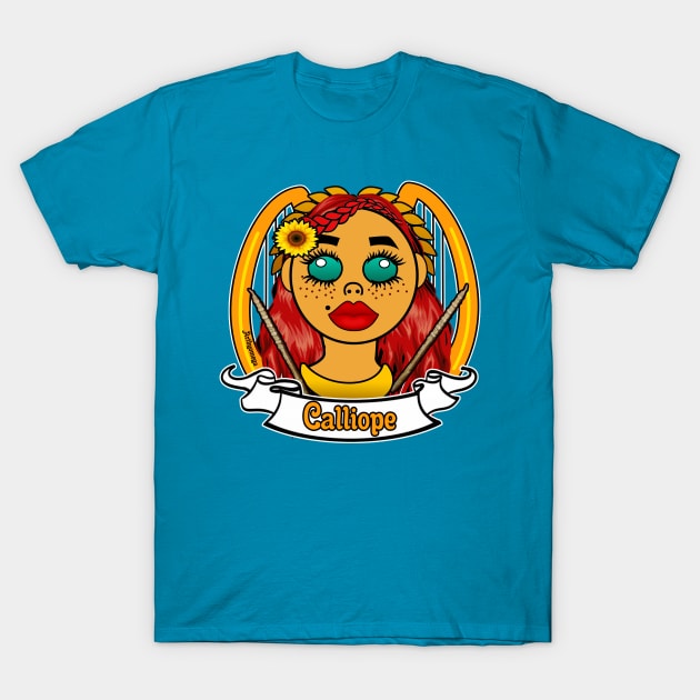 Calliope of Nine Muses T-Shirt by artbyomega